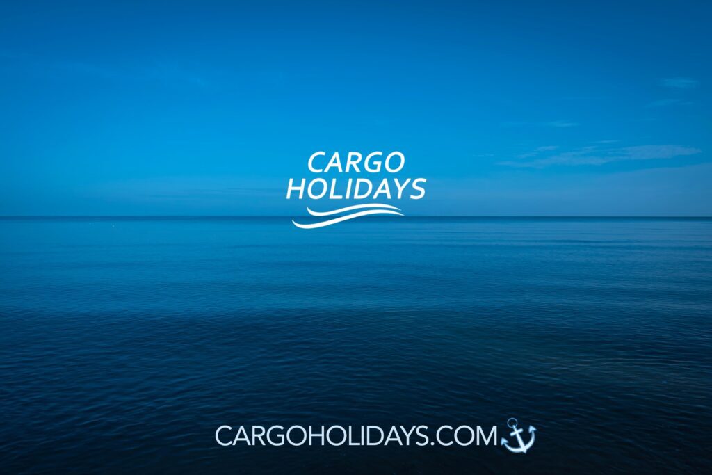 Calm ocean seen from a ship on a family voyage Calm ocean seen from a ship on a family voyage