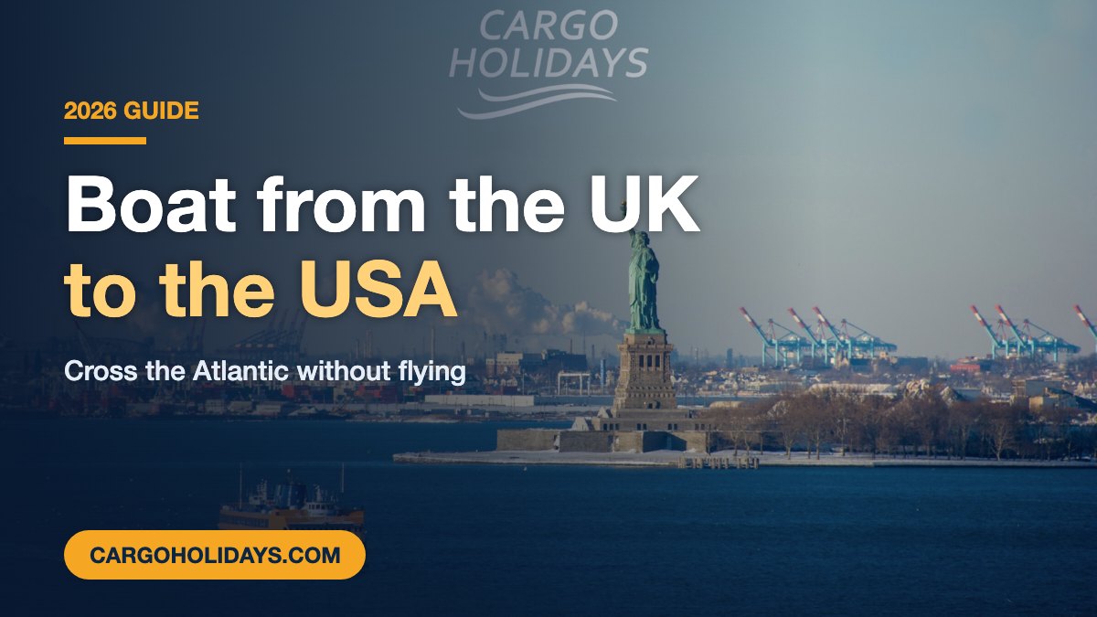 Statue of Liberty and New York harbour seen from the water, the arrival point for a boat from the UK to the USA