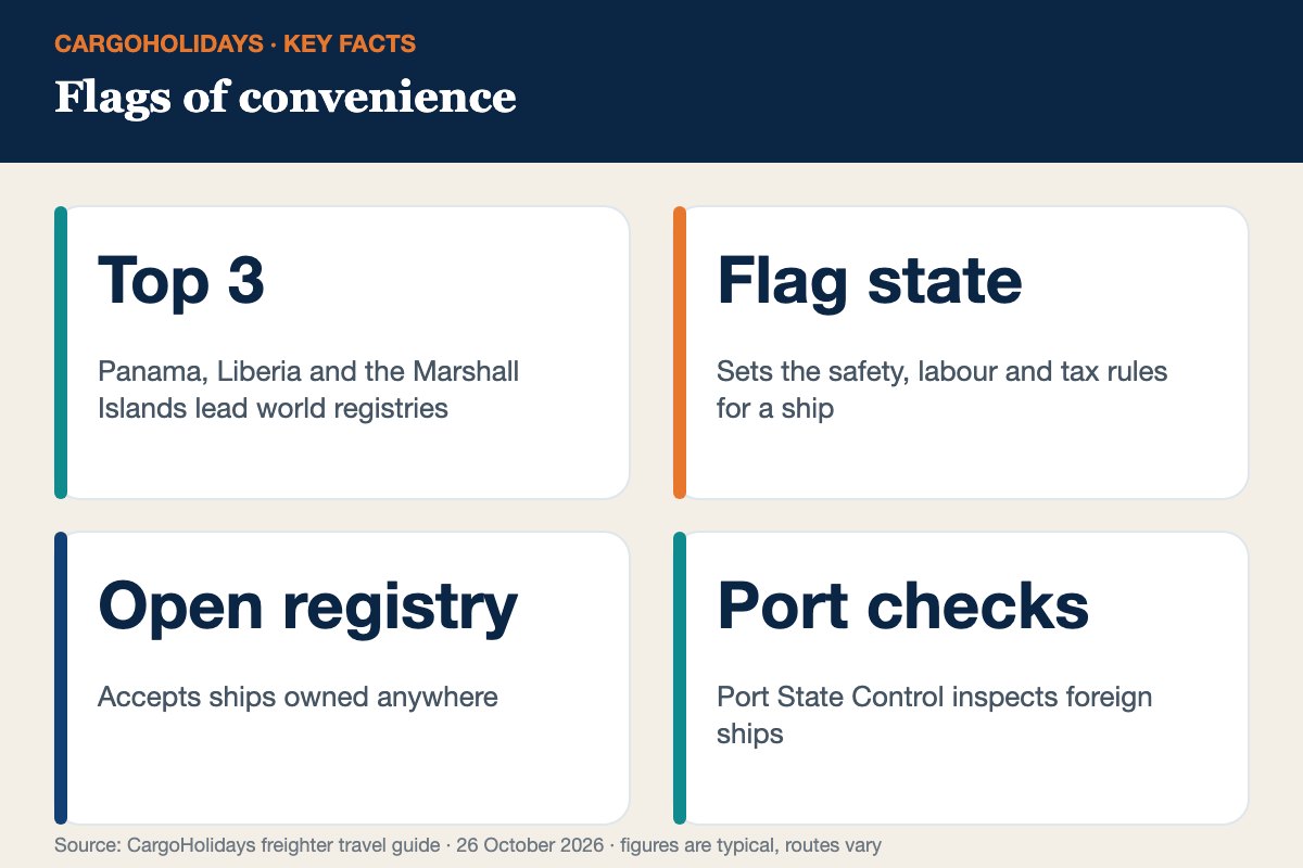 Flags of convenience infographic