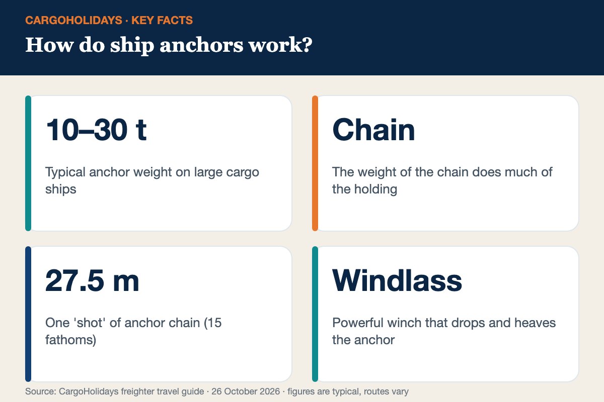 How do ship anchors work infographic How do ship anchors work infographic