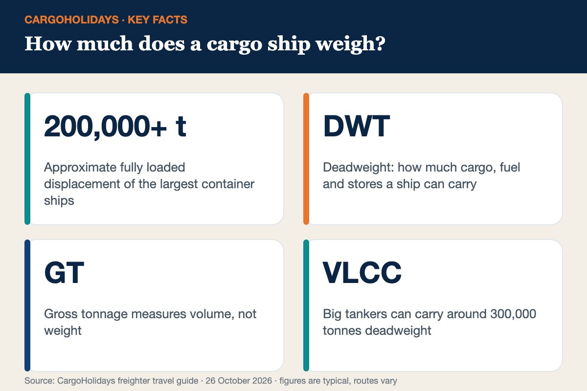 How much does a cargo ship weigh infographic – tonnage How much does a cargo ship weigh infographic – tonnage